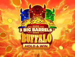 3 Big Barrels Buffalo Hold Win maşınının loqosu
